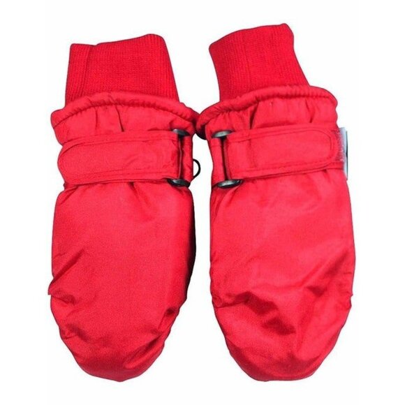 Warm & Cozy Red Mittens With Adjustable Straps - Picture 1 of 1